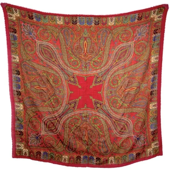 Smithsonian Institution Extra Large Fine Wool Square Scarf - Picture 4 of 11